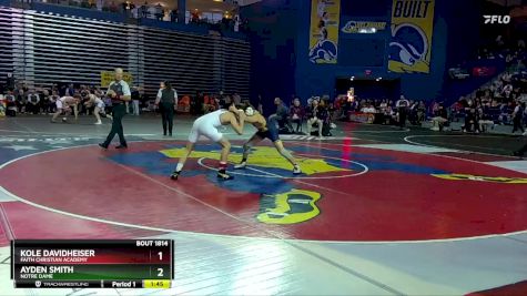 113 lbs Semifinal - Kole Davidheiser, Faith Christian Academy vs Ayden Smith, Notre Dame