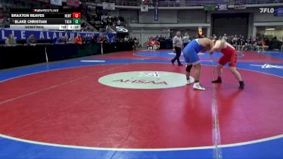 7A 215 lbs Semifinal - Blake Christian, Tuscaloosa County vs Braxton Reaves, Hewitt-Trussville