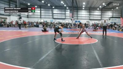106 lbs Champ. Round 2 - Jonathan Helbert, East Carolina Wrestling Academ vs Aiden Mayfield, Iron Forge Wrestling Club