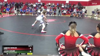120 lbs 3rd Place Match - Lucas Cayler, Clarion-Goldfield-Dows vs Jariyah Bowles, AGWSR