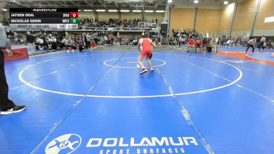 150 lbs Round Of 32 - Jayden Deal, Spaulding NH vs Nicholas Genin, Newton South