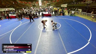 113 lbs Semifinal - Zack Samano, Chino High School Wrestling vs Ethan Busby, Vacaville Wrestling Club