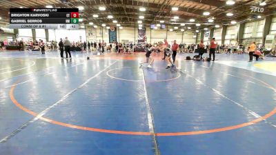 126 lbs Consi Of 8 #1 - Brighton Karvoski, CT vs Gabriel Serros, NM