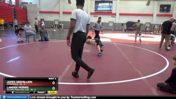 8U - 46 lbs Round 1 (6 Team) - Landen Morris, Elevate Wrestling Club - 8U vs James Gremillion, Stronghold - 8U
