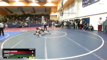 175 lbs Quarterfinal - Destin Hanson, Mayer HS vs Gavin Lott, Flagstaff