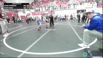 46 lbs Consi Of 4 - Ryder Aguilar, Newkirk Takedown Club vs Brooks Young, Stroud Youth Wrestling Club