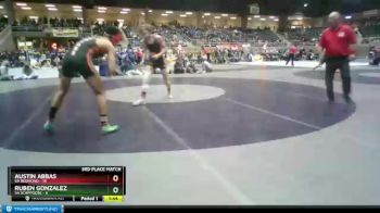 132 lbs Finals (8 Team) - Ruben Gonzalez, 5A Scappoose vs Austin Abbas, 5A Redmond