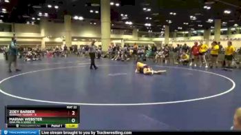 114 lbs Round 9 (10 Team) - Mariah Webster, Iowa Pin-A-Sarus vs Zoey Barber, Nebraska Tsunami