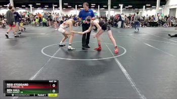 120 lbs Round 4 (8 Team) - Ben Hall, Terps Xpress vs Reid Stoddard, Mat Warriors