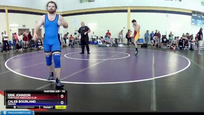 70 lbs Round 2 - Erik Johnson, Yorktown Wrestling Club vs Caleb Bourland, Indiana