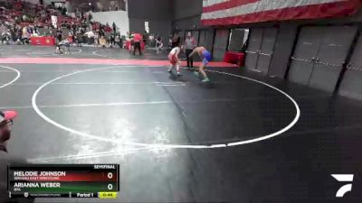 150+ Semifinal - Melodie Johnson, Wausau East Wrestling vs Arianna Weber, BYA