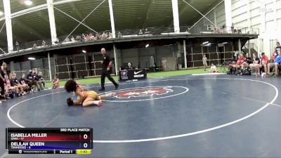 136 lbs Placement Matches (8 Team) - Isabella Miller, Iowa vs Delilah Queen, Tennessee