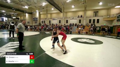 106 lbs Consi Of 8 #2 - Mia Dineen, Hingham vs Brooke Weafer, Bristol-Plymouth/Coyle Cassidy