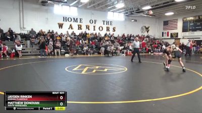 113 lbs Round 2 - James Decker, West Marshall vs Cooper Frost, Wapsie Valley