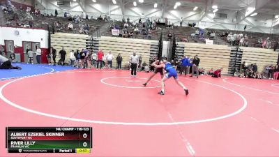 116-123 lbs Round 2 - Albert Ezekiel Skinner, Southport WC vs River Lilly, Franklin WC