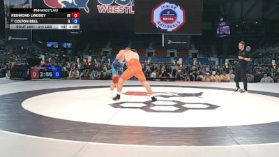 215 lbs Cons. Rd Of 32 - Redmond Lindsey, Oklahoma vs Colton Bell, Florida