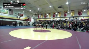 132 lbs Cons. Round 5 - Ryder Hitt, Palm Desert vs Jaz Rodriguez, Ramona (Riverside)
