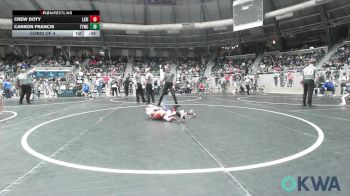 49 lbs Consi Of 4 - Crew Doty, Lexington Wrestling Club vs Cannon Francis, Team Tulsa Wrestling Club