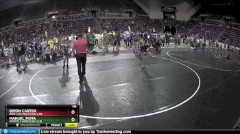 87 lbs 1st Place Match - Manuel Mota, Widefield Wrestling Club vs Simon Carter, Bear Cave Wrestling Club