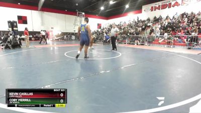 215 lbs Quarterfinal - Coby Merrill, JW North vs Kevin Casillas, Capo Valley