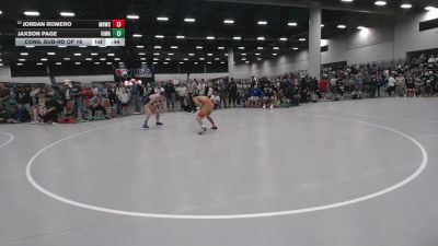 126 lbs Cons. Sub-rd Of 16 - Jaxson Page, Iowa vs Jordan Romero, Mile High Wrestling Club