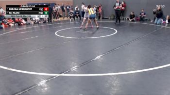 94 lbs 3rd Place Match - Aurora Hernandez, Fighting Squirrels Wrestling Club vs Ali Plato, Pocatello Grapplers Wrestling Club