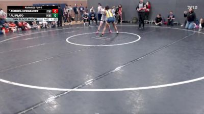 94 lbs 3rd Place Match - Aurora Hernandez, Fighting Squirrels Wrestling Club vs Ali Plato, Pocatello Grapplers Wrestling Club