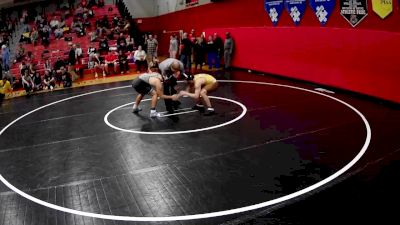 160 lbs Cons. Round 3 - Gabriel Doppelhauer, Greensburg Salem Hs vs Brady Rightweiser, Burgettstown Hs