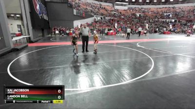 80 lbs Semifinal - Landon Bell, B.A.M. vs Kai Jacobson, Sparta
