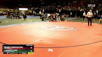 132 Class 3 lbs Cons. Semi - Braden Werdehausen, Jefferson City vs Cameron Clark, Ft. Zumwalt South