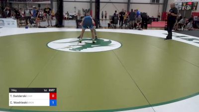 74 kg Round Of 128 - Tyler Swiderski, Chippewa Wrestling Club vs Colton Washleski, Bronc Wrestling Club/Prtc