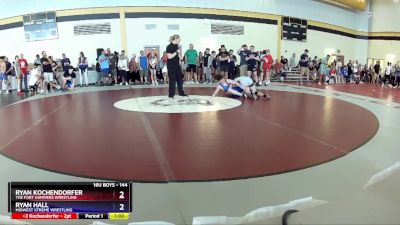 144 lbs Cons. Round 3 - Ryan Kochendorfer, The Fort Hammers Wrestling vs Ryan Hall, Midwest Xtreme Wrestling