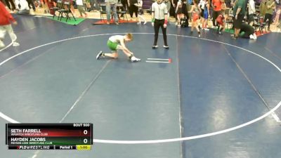 80 lbs Cons. Semi - Hayden Jacobs, Payson Lion Wrestling Club vs Seth Farrell, Wasatch Wrestling Club