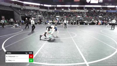 122 lbs Round Of 16 - Noah Palomar, Pueblo County vs Damon May, Kodiak Wrestling