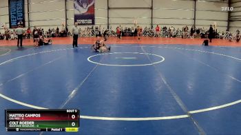 72 lbs Rd# 3 12:00pm Friday - Matteo Campos, Cali Red vs Colt Roeder, Backyard Brawlers