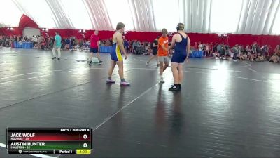 206-209 B Round 3 - Jack Wolf, Aquinas vs Austin Hunter, Mauston