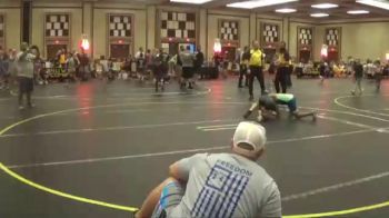 82 lbs Round 2 (6 Team) - Jeff Heaton, Upper Twp Green Hornets vs Caleb Hodo, Headhunters Blue