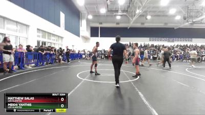 132 lbs Cons. Round 2 - Matthew Salas, Los Alamitos vs Mekhi Yanthis, Los Alamitos