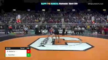 4A-145 lbs Champ. Round 1 - Brady Roberts, Evanston vs Layne Hamilton, Cheyenne East