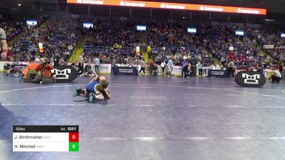 50 lbs Quarterfinal - Jordy Strittmatter, Holy Name vs Hoyt Mitchell, Port Allegany