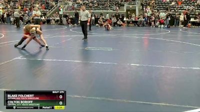 75 lbs 5th Place Match - Colton Boroff, Central City Youth Wrestling vs Blake Folchert, Sutherland Youth Wrestling