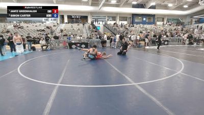 113 lbs Quarters - Jantz Greenhalgh, Carbon Wrestling Club vs Simon Carter, Bear Cave Wrestling Club