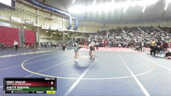 Girls 170 lbs Quarterfinal - Evette Esquivel, Toppenish (Girls) vs Missy Araujo, East Valley (Yakima) (Girls)