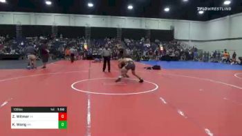 138 lbs Consolation - Zack Witmer, PA vs Kyler Wong, MN