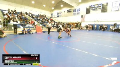 150 lbs Cons. Round 5 - Triston Valadez, Cvbjj vs Rocky Lo, Long Beach Poly HS