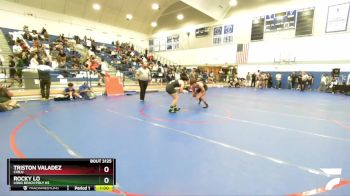 150 lbs Cons. Round 5 - Triston Valadez, Cvbjj vs Rocky Lo, Long Beach Poly HS