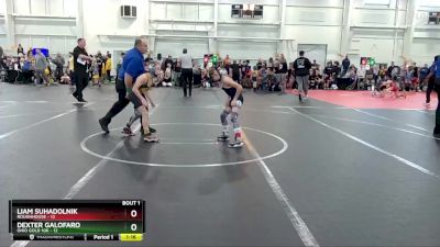 64 lbs Round 1 (4 Team) - Dexter Galofaro, Ohio Gold 10K vs Liam Suhadolnik, Roughhouse