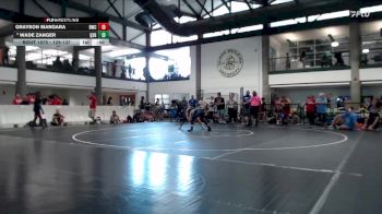 129-137 lbs Champ. Round 1 - Wade Zanger, Quincy Senior High vs Grayson Mangara, Bulls Wrestling Club