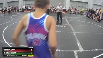 80 lbs Quarterfinal - Thomas Scott, Independent vs Raiden Johns, Oklahoma Elite