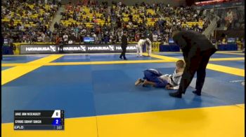 Jake Jon Mccauley vs Syrus Sonny Singh Pan Kids Jiu-Jitsu IBJJF Championship